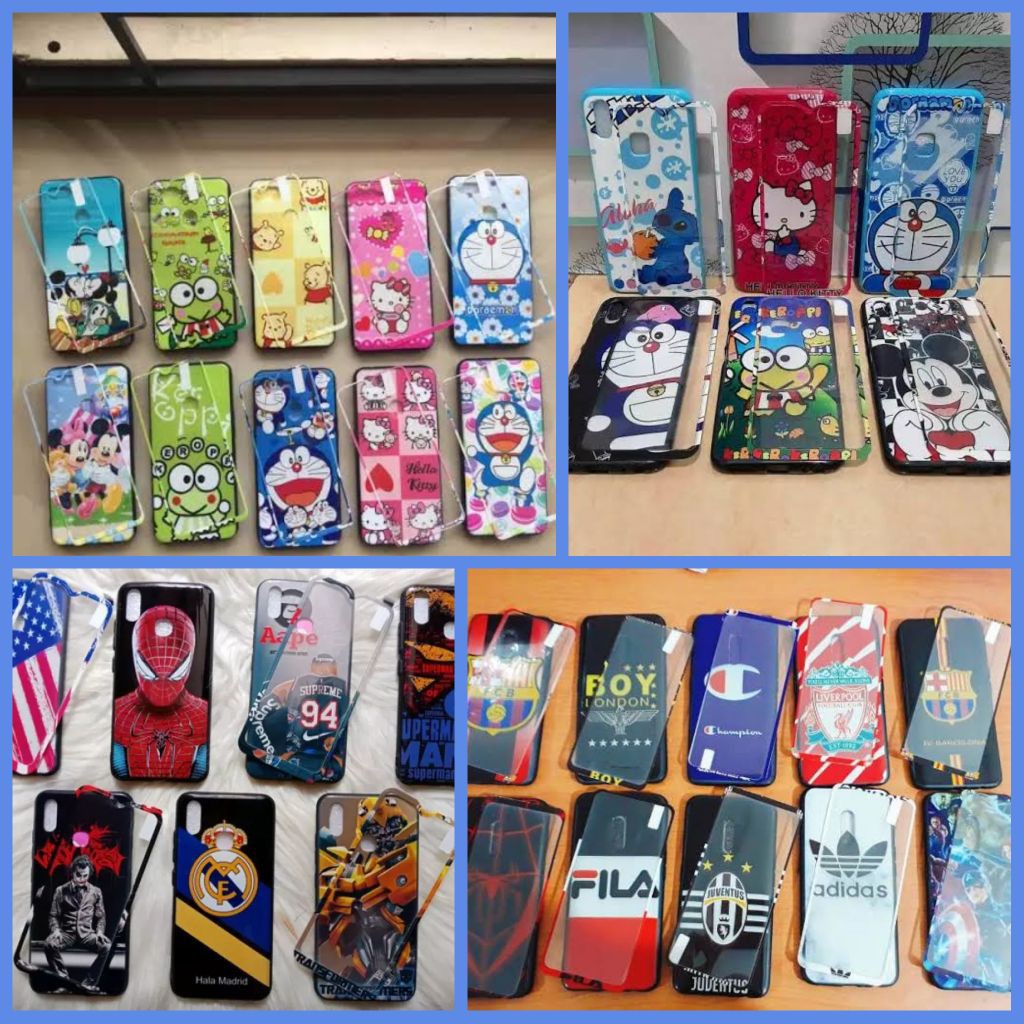 CASE KARAKTER + TG SAMSUNG A71 J1 ACE A10S A20S A51 J7 PRIME A50 J2 CORE A20 J5 J2 PRIME MURAH