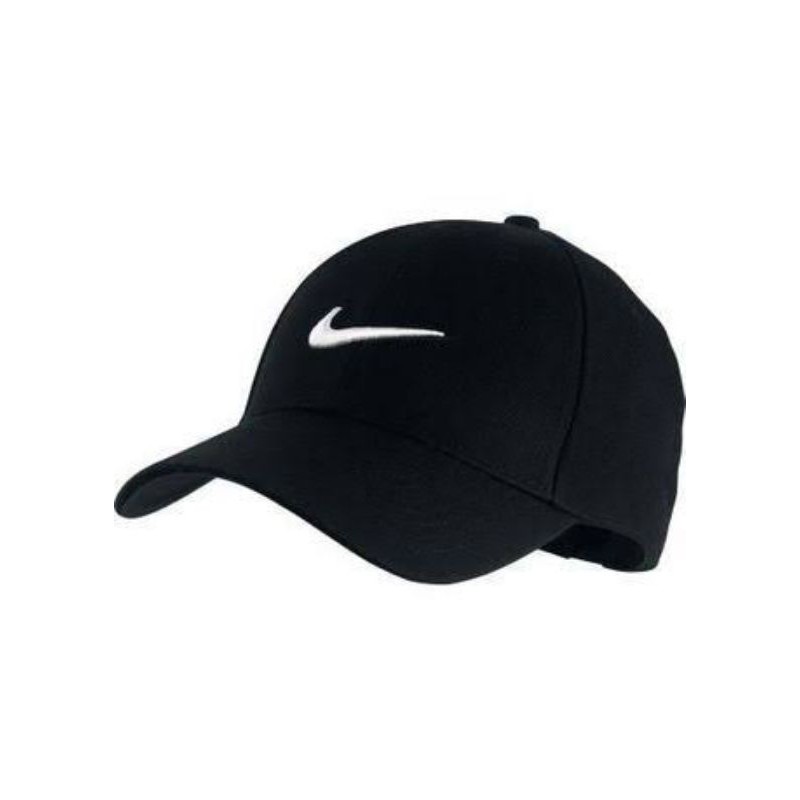 SM - Topi Baseball Nike Pria Polos Sport Hitam Premium Lokal Bandung