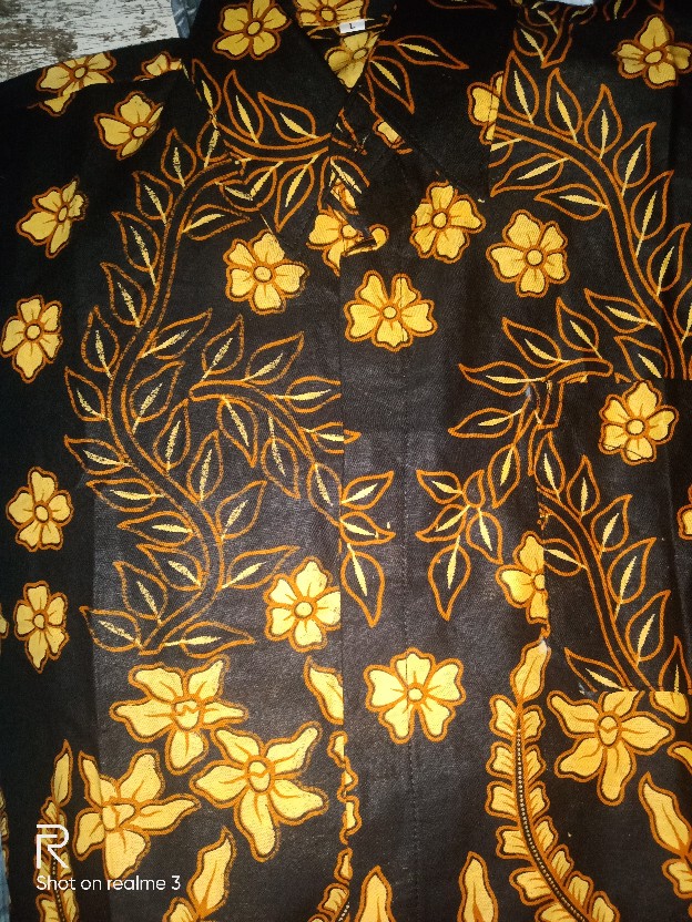 Bswart Batik Hrb026 Kenongo Hem Pendek Padi Pekalongan M L Xl Batik Pria Murah Modern