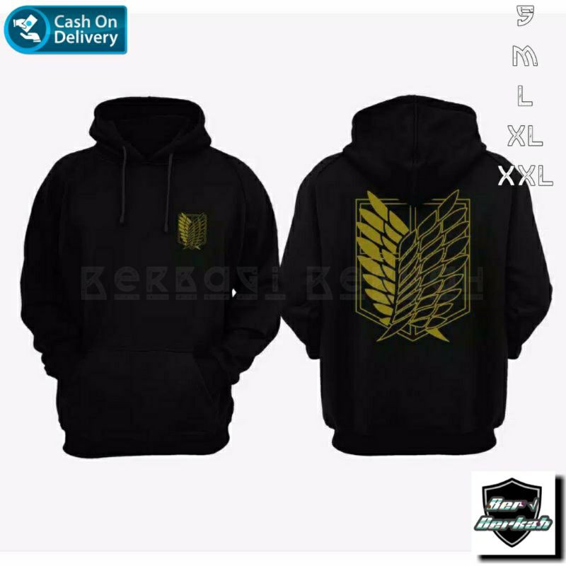 Jaket Attack On Titan | Hoodie Attack On Titan | Jaket Hoodie Attack On Titan
