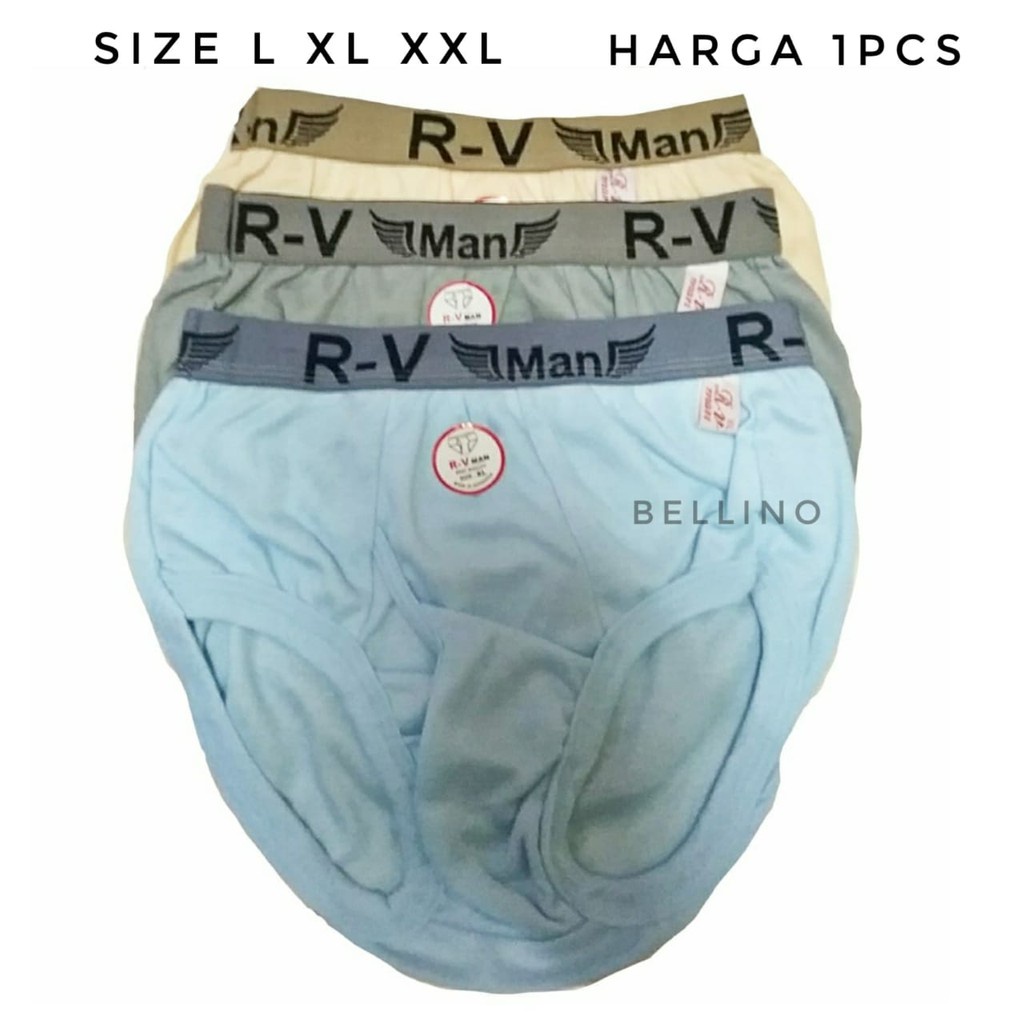 IVSHOP - Celana Dalam Cowok Jumbo XXL/3L /  1Pcs CD Cowok Double Man Size L XL XXL/3L / Celana Dalam