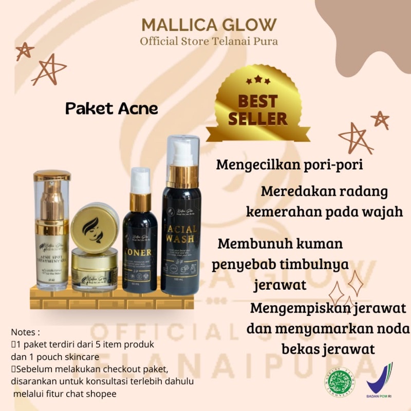 MALLICA GLOW Paket Acne
