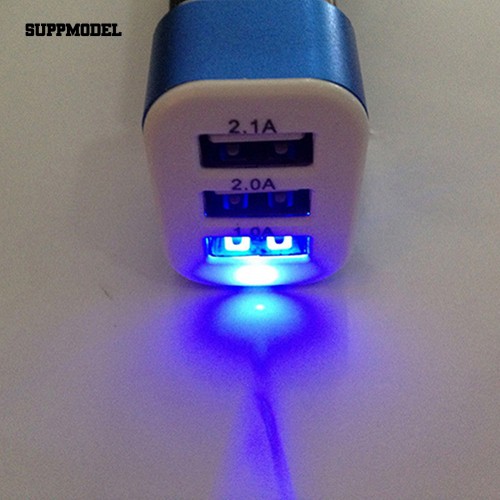 【 wu 】 Charger Fast Charging Universal 3 Port USB LED Samsung