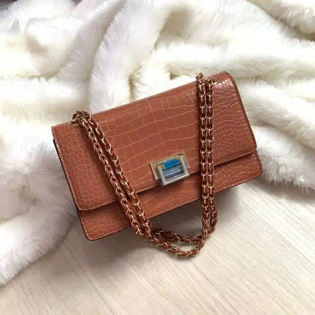 Terbaru tas charless,keithh wanita sling bag Croco #8817