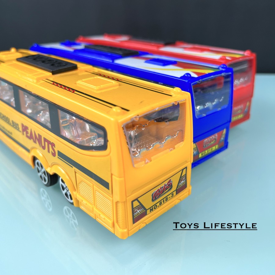 Mainan Mobil Bus Public Bus Mega Bus School Bus Diecast (MURAH)