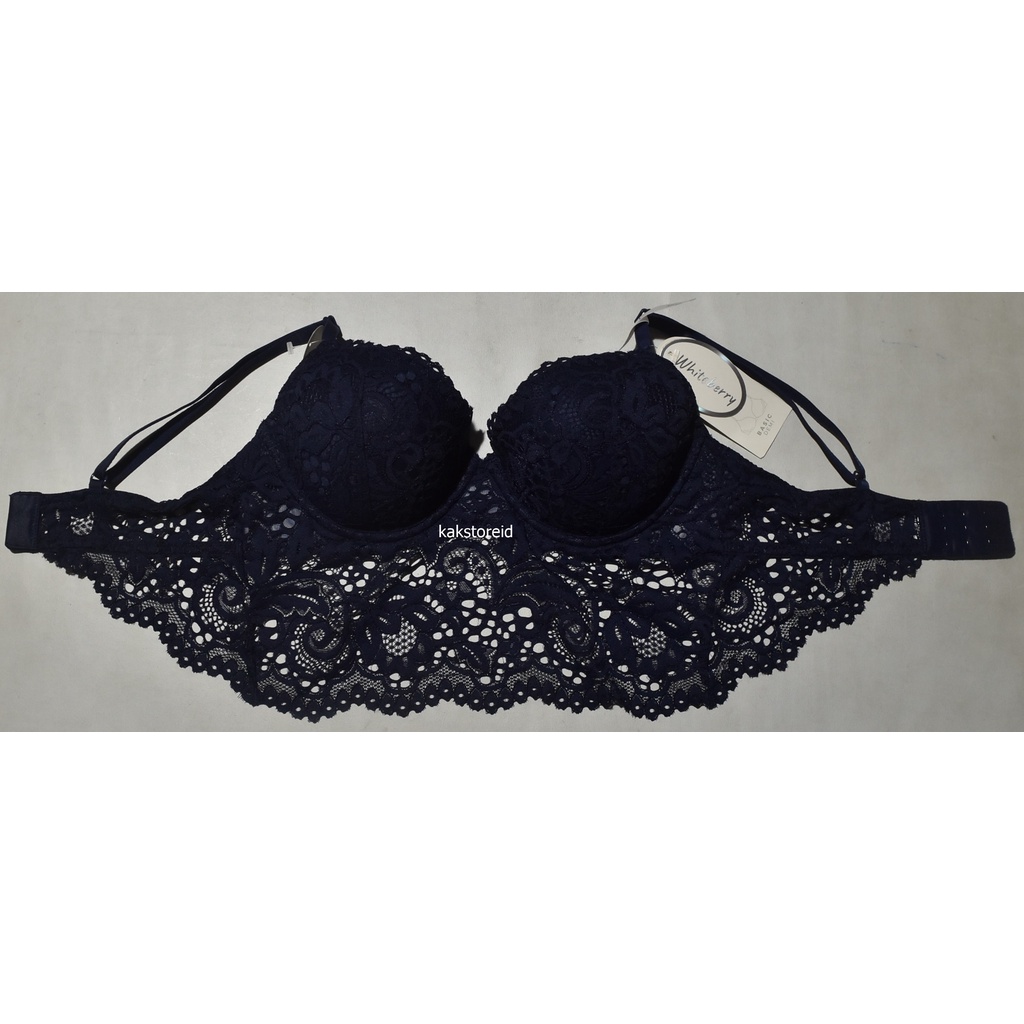 BRA Whiteberry Soft Push Up CXT 12 Navy Original Dan Real Picture