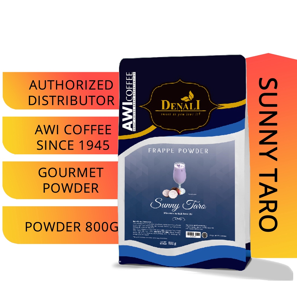 

Awi Coffee I Powder Sunny Taro 800gr I denali I coffee | Flavored