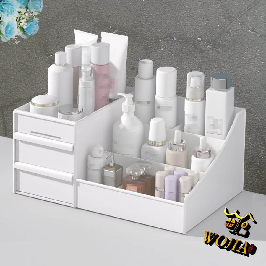 Rak Kosmetik Plastik Tempat Makeup Kotak Laci Organizer Storage Box