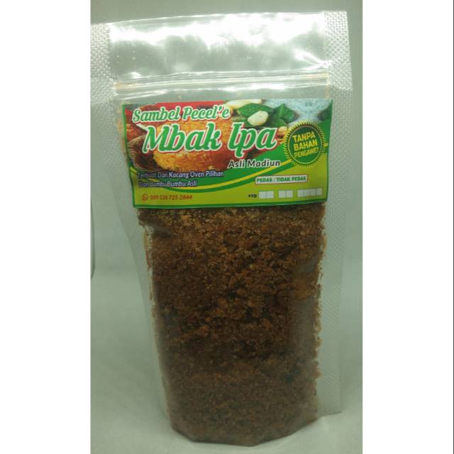 

Sambel pecel khas madiun kemasan flipflop 1kg