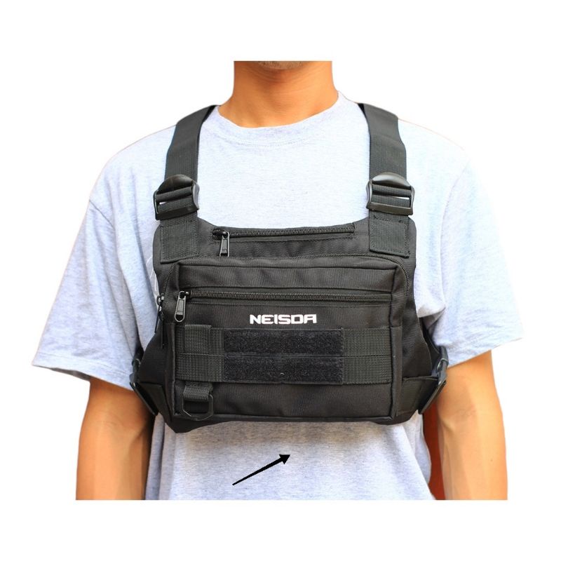 TAS DADA PRIA TACTICAL ORIGINAL NEISDA A BLACK / CHEST RIG BAG NEISDA ORIGINAL