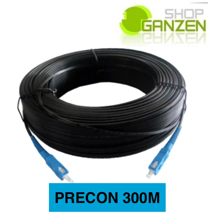 Precon 1 core 300 meter Dropcore Kabel Fiber Optik Konektor SC UPC