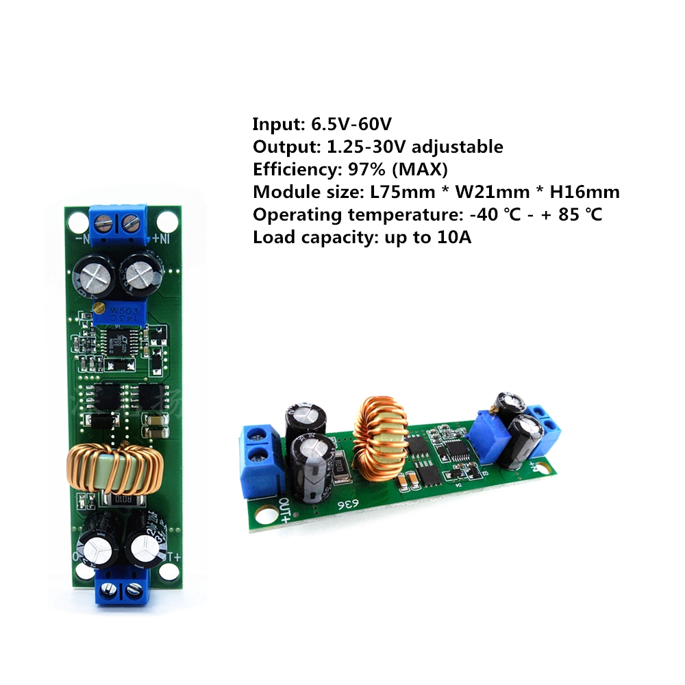 〖Factory Supplier/COD〗10A Konverter Charger Step Down DC-DC 6.5-60v ke 1.25-30V Adjustable