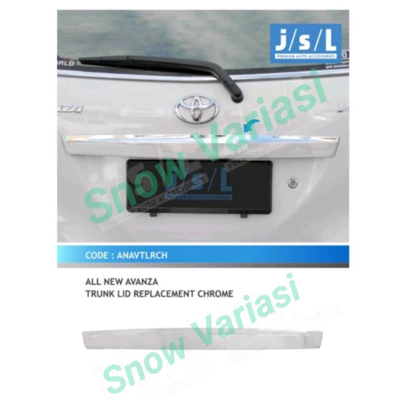 Trunk Lid all new Avanza replacement chrome JSL