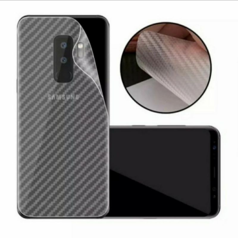 samsung S9 S9 plus skin carbon anti gores belakang karbon