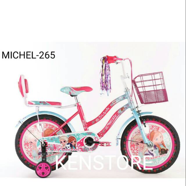 Sepeda mini murah ukuran 18 frozen/ merk tango