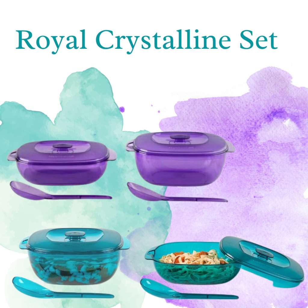 Royal Crystalline Set / Wadah Saji Elegan Tupperware Original Termurah