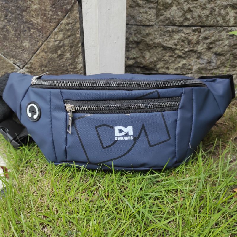 Tas Slempang Pria | WaistBag Pria Original DM | Tas Selempang Pria Waterproof Premium