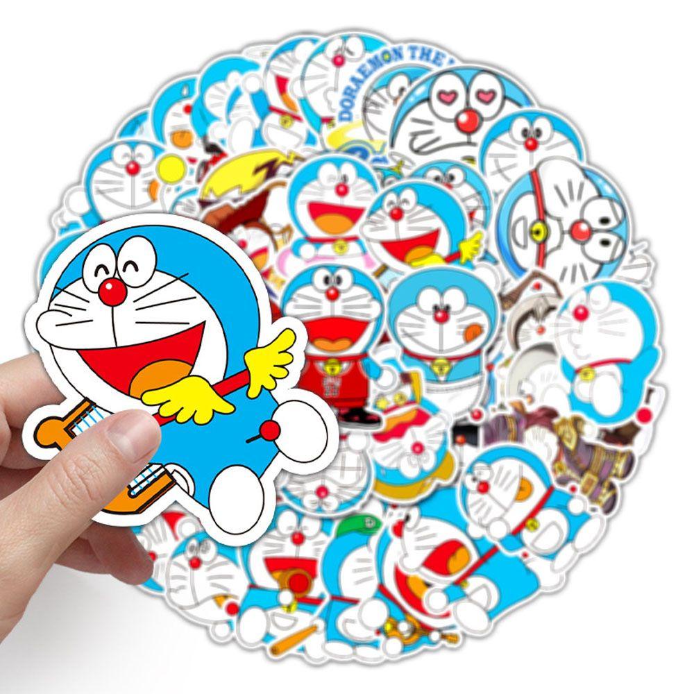 [Elegan] Stiker Doraemon 52 Pcs Mini DIY Klasik Anime Laptop Motor Doraemon Perlengkapan Kantor Sekolah Skateboard Animel Stickers