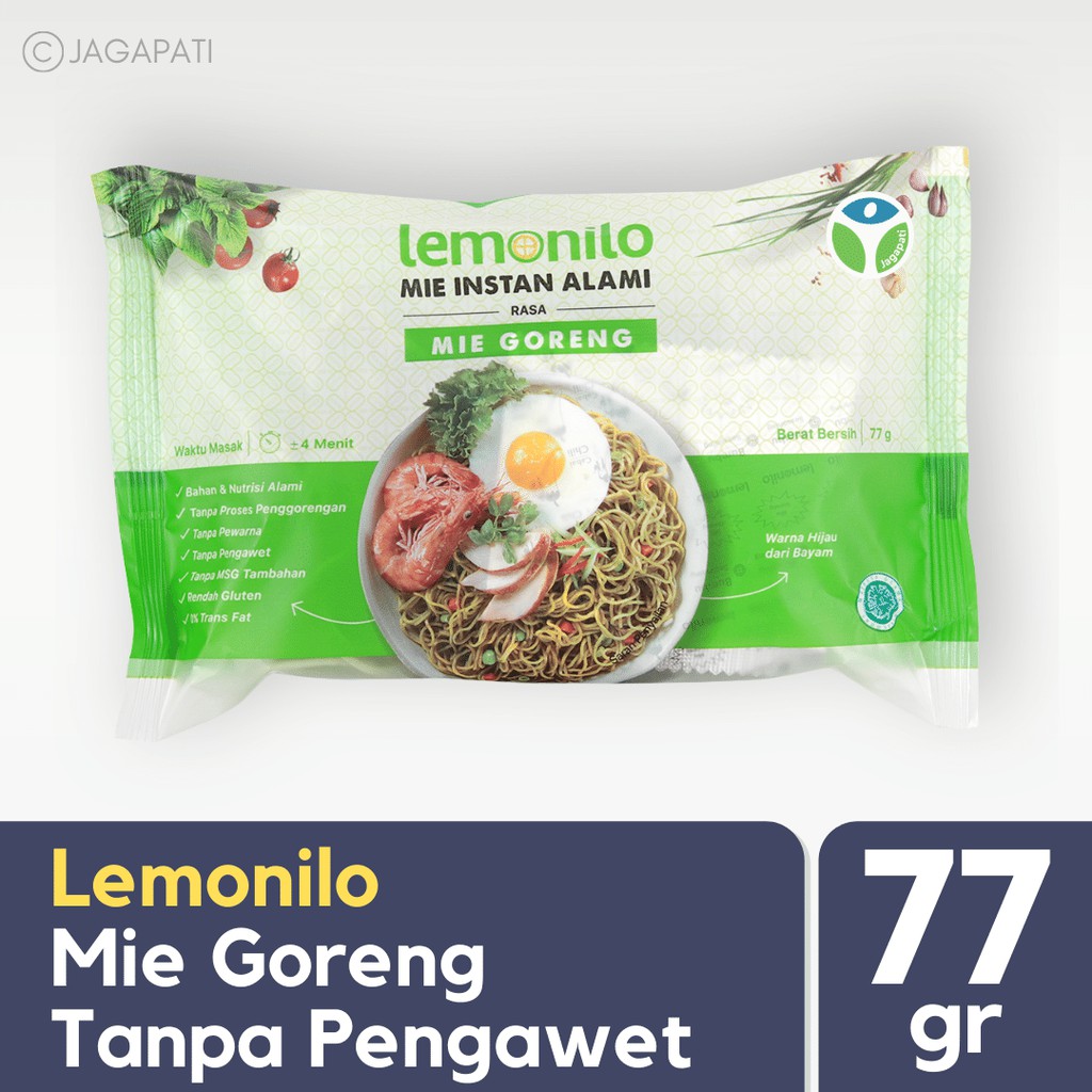 Lemonilo Mie Instan Mie Goreng Instant Bebas Msg Tanpa Pengawet Mie Alami Sayur Jagapati Shopee Indonesia