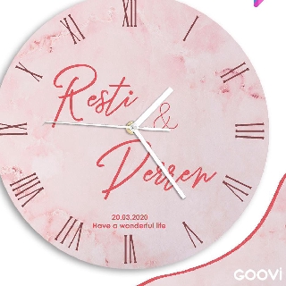 Telah Hadir NSRH Jam  dinding  kayu  unik kado pernikahan 