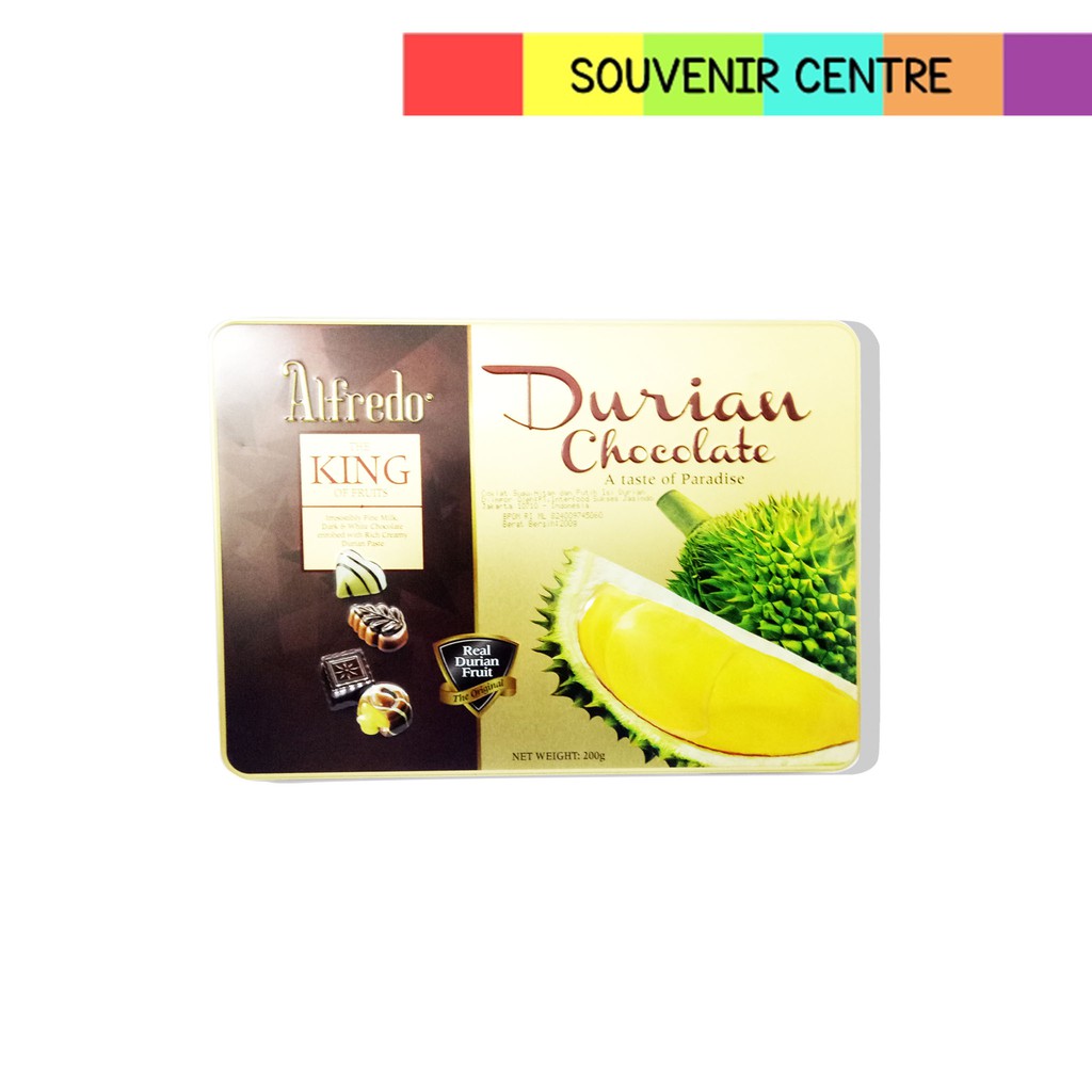 

ALFREDO DURIAN FRUITS CHOCOLATE 200GR