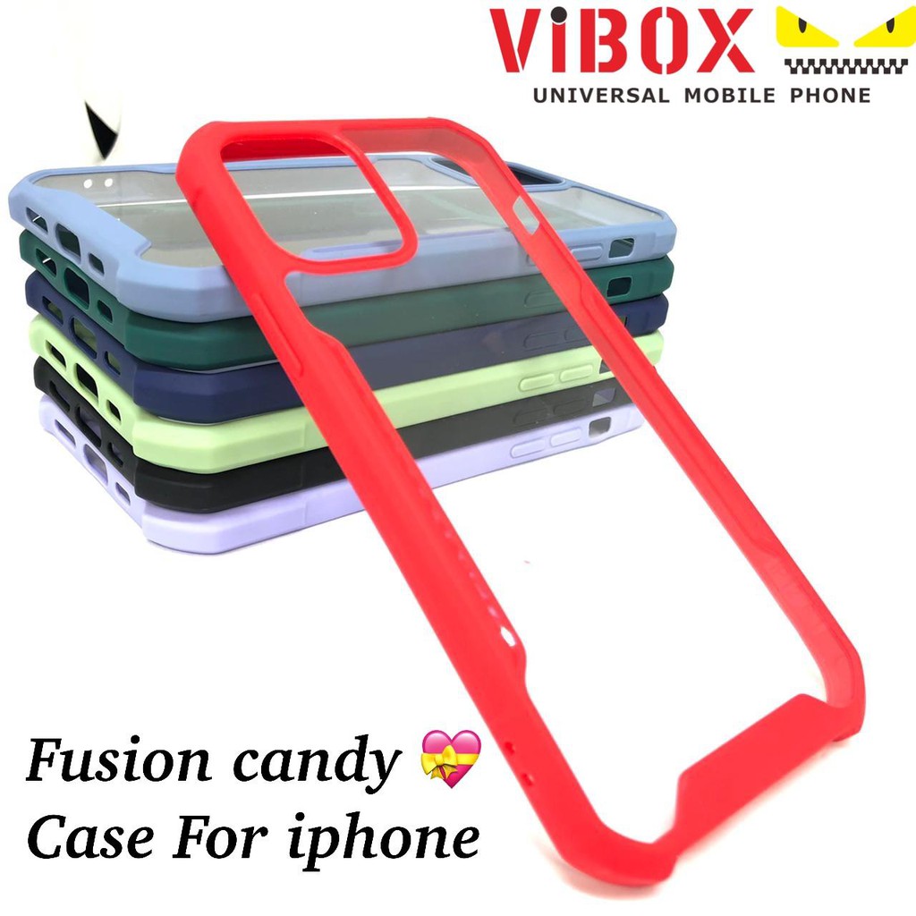 new~Case Iphone 11/12 Shockproof Candy Case / Hardcase / Candy Dove  Hardcase