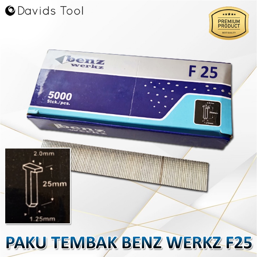 Isi Paku Tembak Refill Air Nailer Nail Gun Benz F25