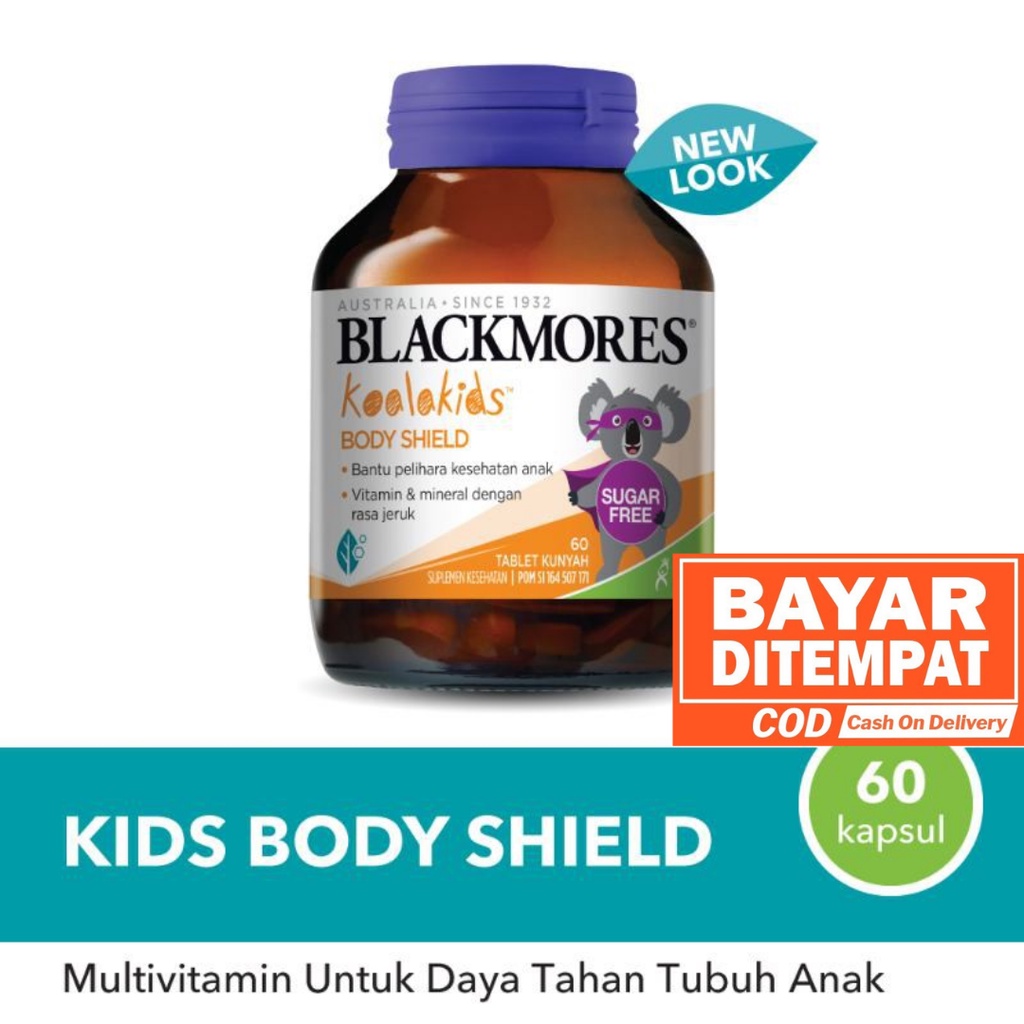 Blackmores Koala Kids Body Shield BPOM Kalbe 60's Multivitamin Anak