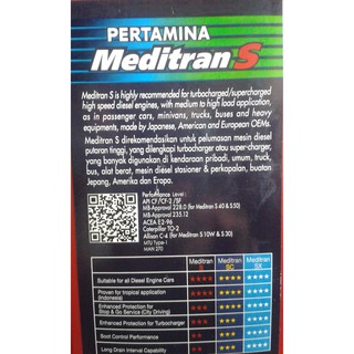 Pertamina Meditran S 40 / SAE 40 5 Ltr Oli Mesin Diesel