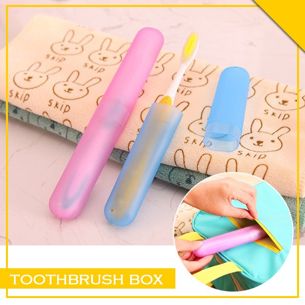 Kotak Tempat Sikat Gigi Praktis Bersih Higienis Travel Wisata Toothbrush Holder Case [ALT05]