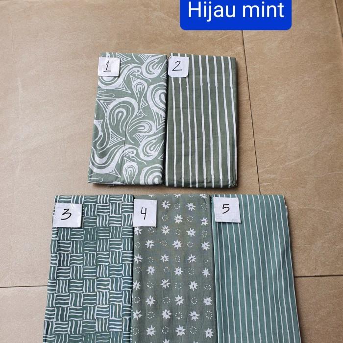 Kain Batik Garutan Warna Hijau Mint (081119)