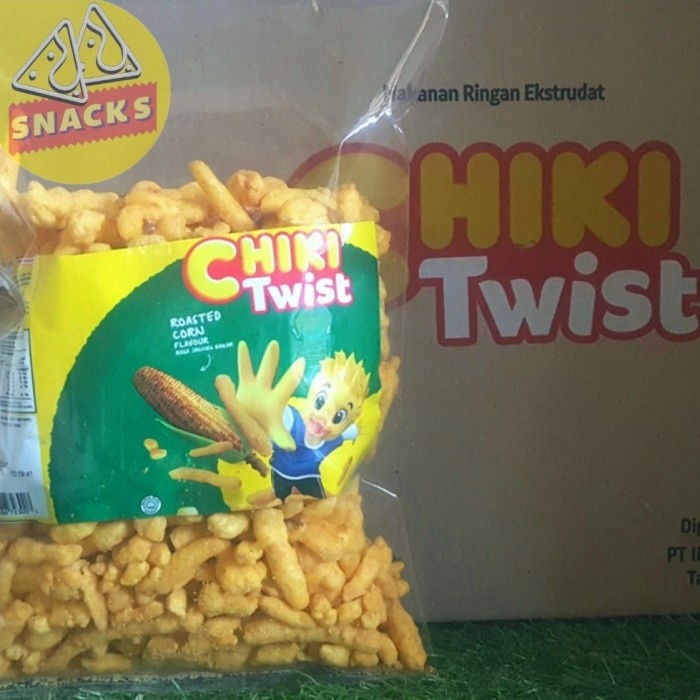 

Instant-Camilan- Cheetos Snacks Twist Rasa Jagung Bakar Repack 250 Gr - 150 Gram -Camilan-Instant.