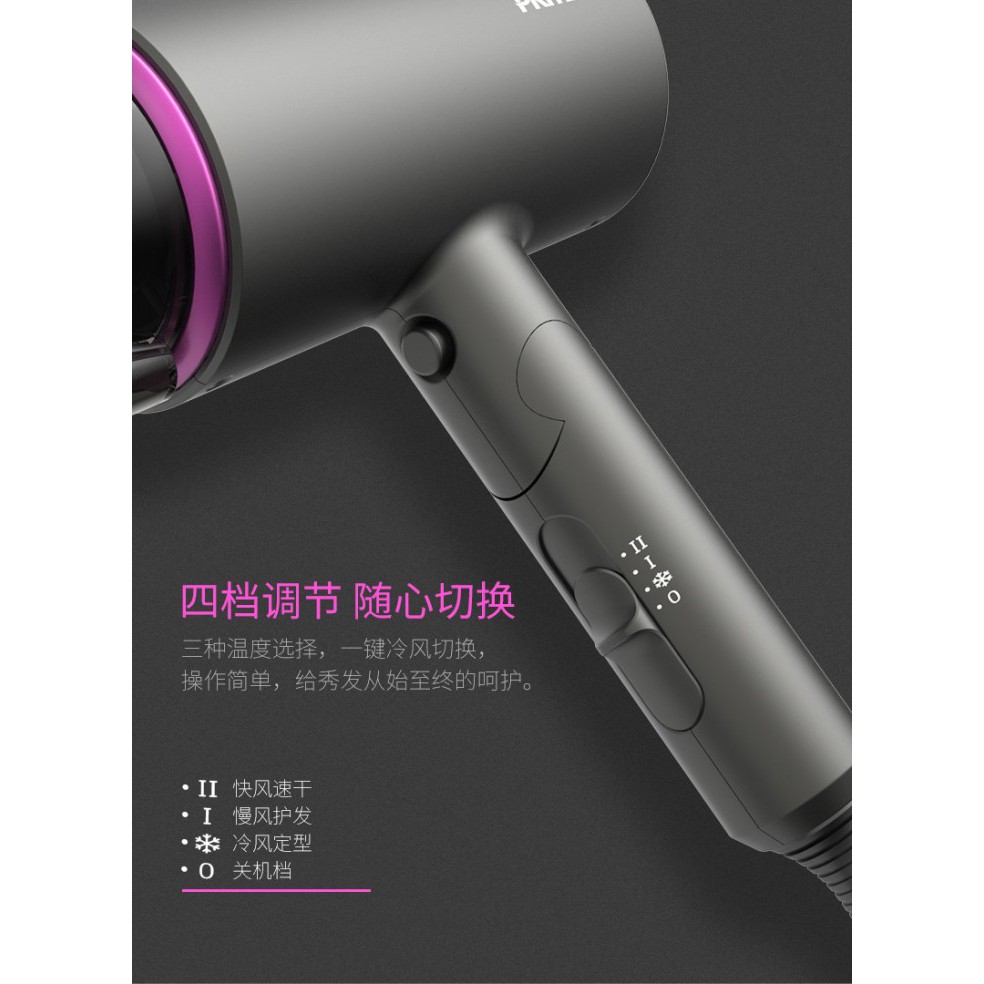 PRITECH CF3 - Folding Negative Ion High Power Hair Dryer 1400W