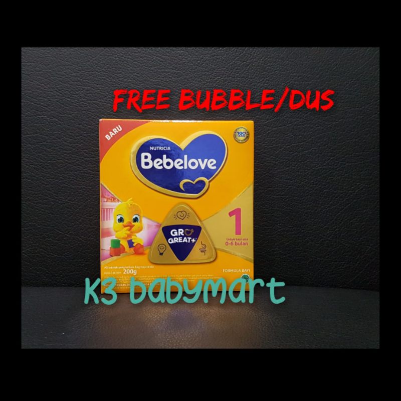 Bebelove 1 HiQ-EQ box 200gram 200 gr susu formula bayi 0-6 bulan nutricia