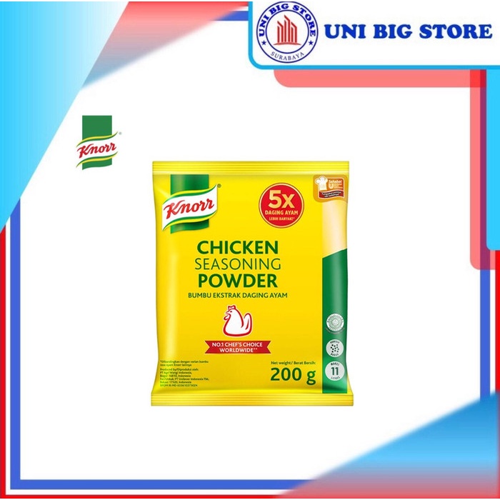 

NEW KNORR Chicken Seasoning Powder - 200 gr Bubuk Kaldu Ayam