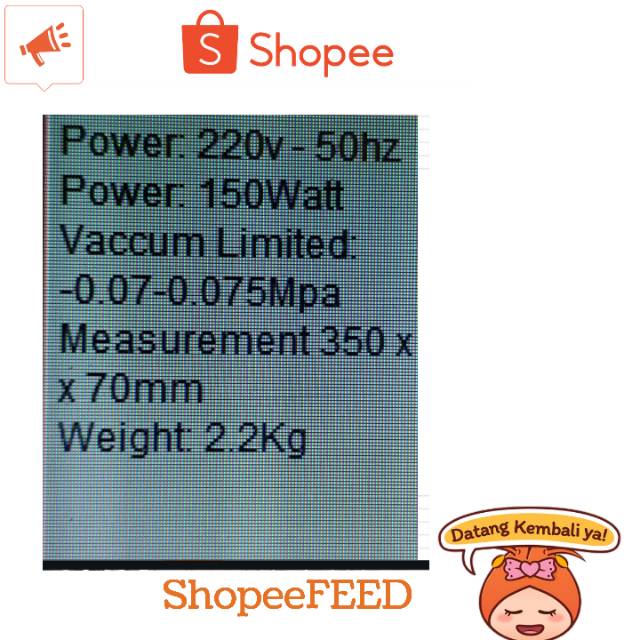 MESIN VACUM SEALER/ SEALER MAKANAN