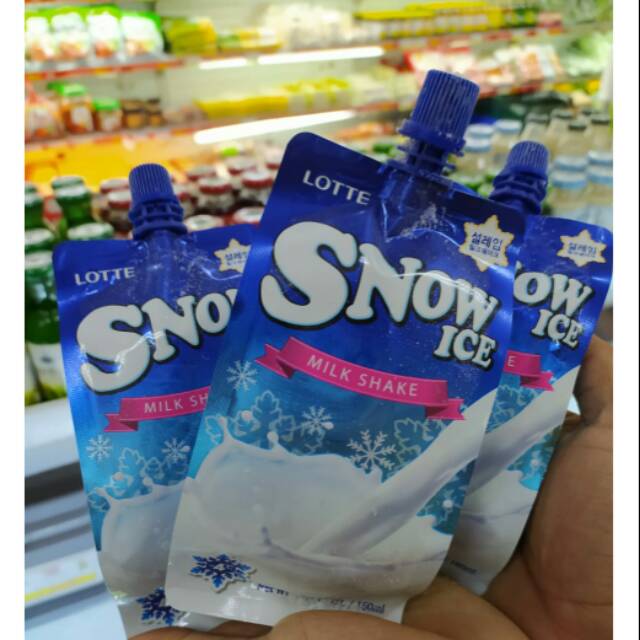 

Lotte Snow Ice Milk - Es Rasa Susu Vanila 160ml - Product of Korea