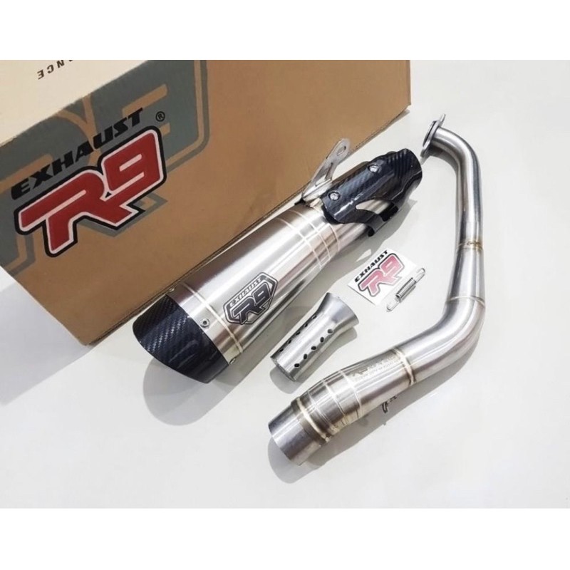 KNALPOT R9 H2 SS STAINLESS R15 VVA / NMAX / AEROX