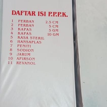 Kotak P3K Mobil / Kotak P3K Putih lengkap dengan Isi