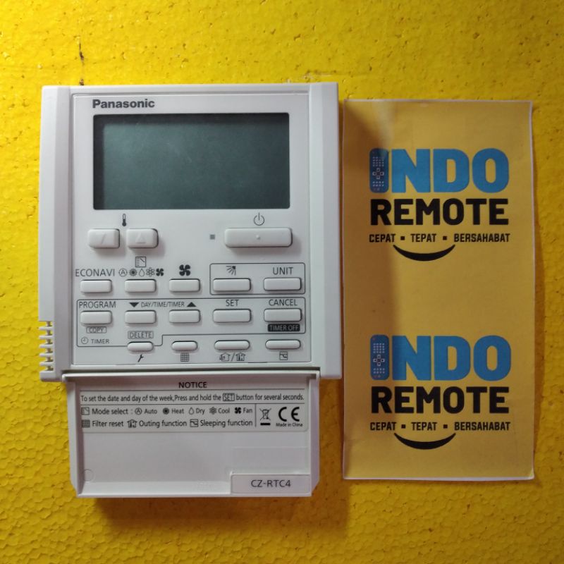 REMOTE AC DUCT CENTRAL SPLIT PANASONIC CZ-RTC4 ORIGINAL