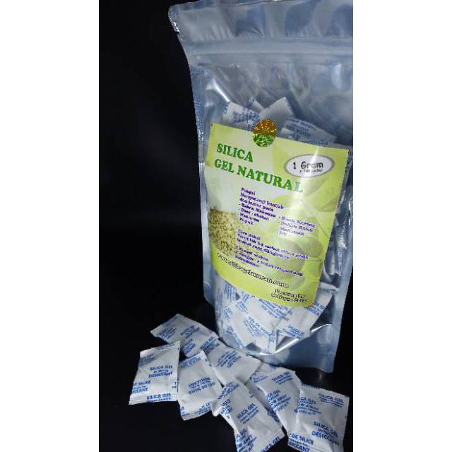 

Silika Gel Alami atau silica gel natural sachet 1gr paket grosir murah 100sachet