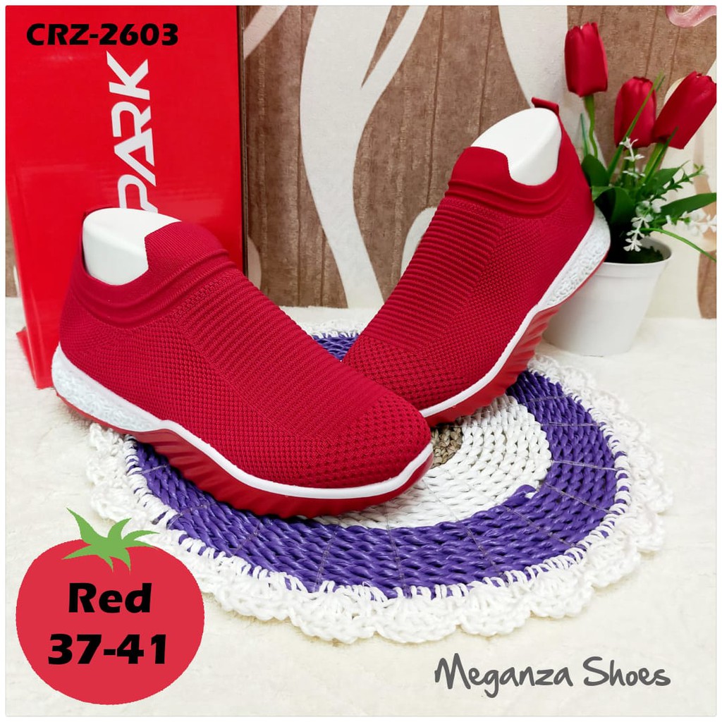 SPARK IMPORT SHOES - SEPATU SNEAKERS WANITA TERBARU SIZE 37-41/TANPA TALI-KEKINIAN-CASSUAL - MEGANZA