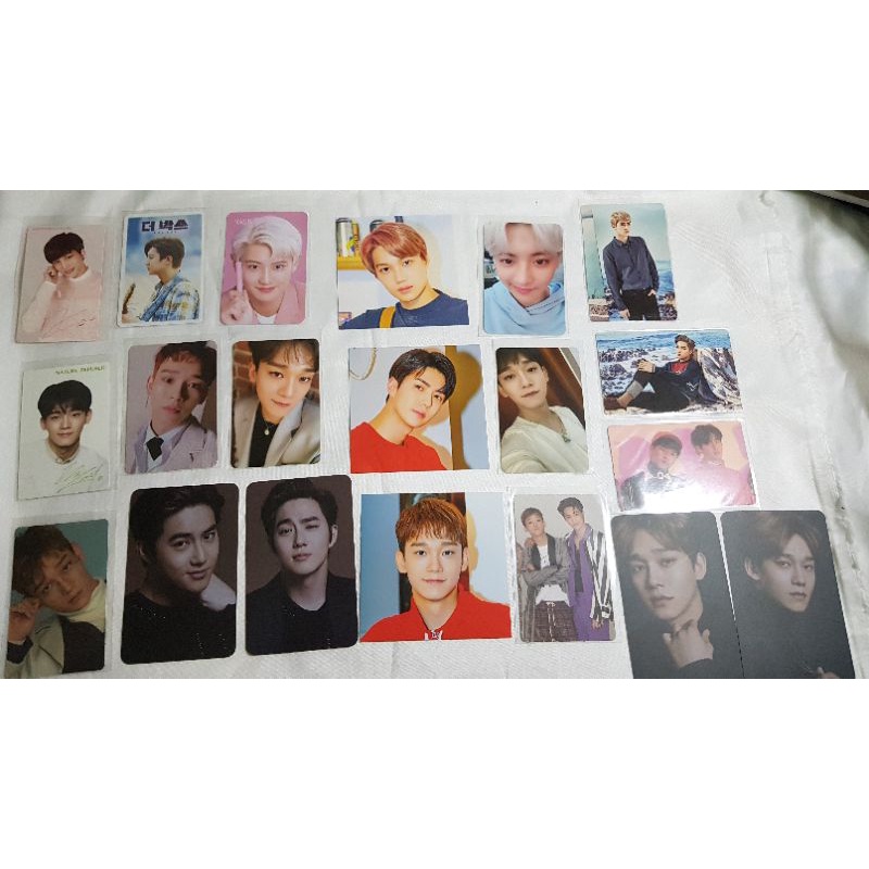 PHOTOCARD PC OFFICIAL EXO CHANYEOL SEHUN KAI KYUNGSOO D.O SUHO CHEN CBX FLO SG 2017 2018 EXPLORATION