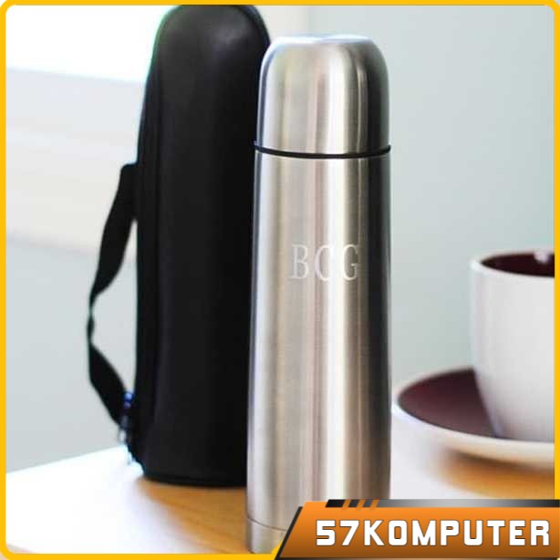 Botol Minum Thermos Termos Stainless Steel 500ml Murah Warna Silver