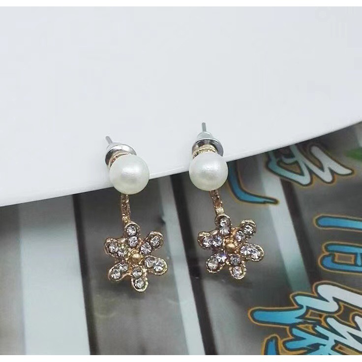 ➰CKK➰ Anting Tusuk Motif Bunga FA76  Diamond Fashion Korea Aksesoris Murah