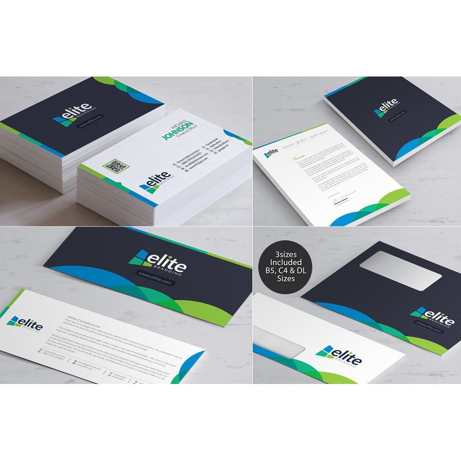 Business Branding Identity Bundle - Adobe Photoshop &amp; Illustrator - Business Branding