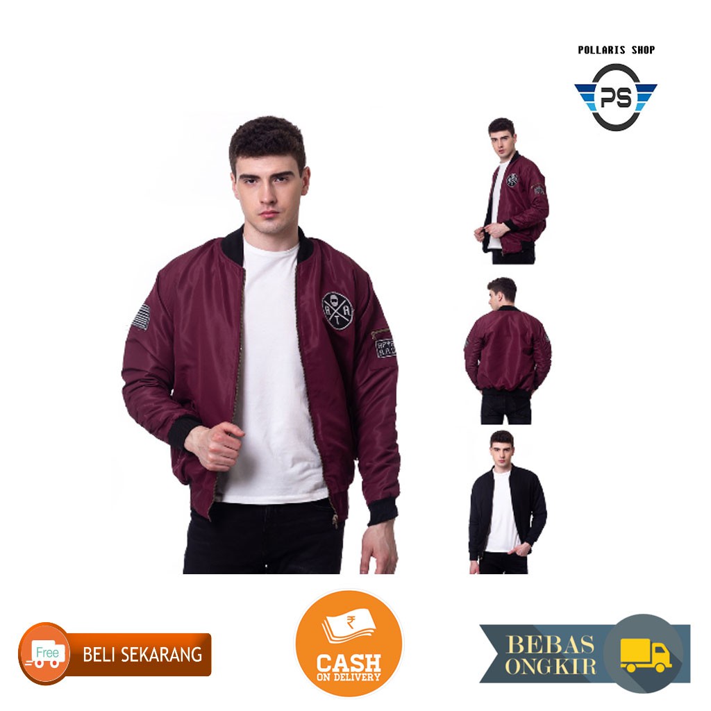 Bisa COD Jaket Pria Terbaru Distro Keren Hoodie Jumbo Bomber Cowok Original R7N0 Keren Tren Bagus