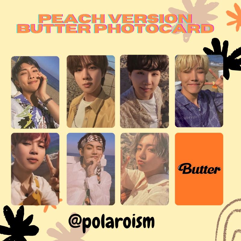 PHOTOCARD BTS PEACH VERSION BUTTER