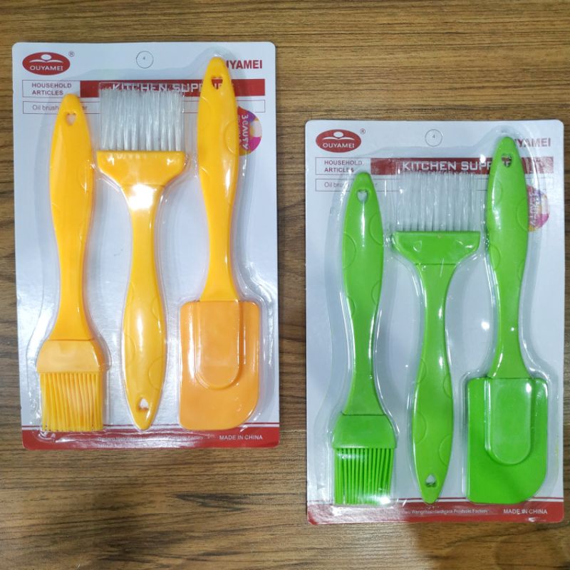 SPATULA SILICONE SET KUAS KUE MC216