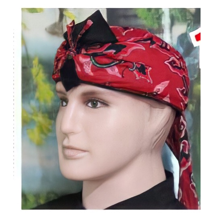 iket sunda merah tertutup